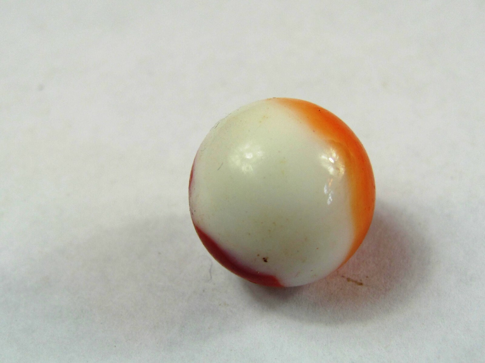 Vintage Marble 5/8″ Orange White Swirl B131