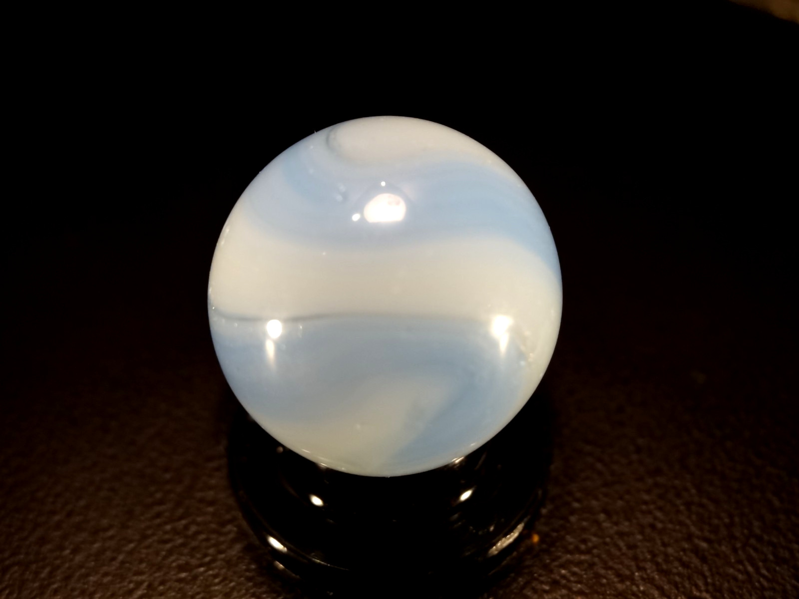 AKRO AGATE SHOOTER TRI COLOR Rare colors Baby Blue 0n Blue
