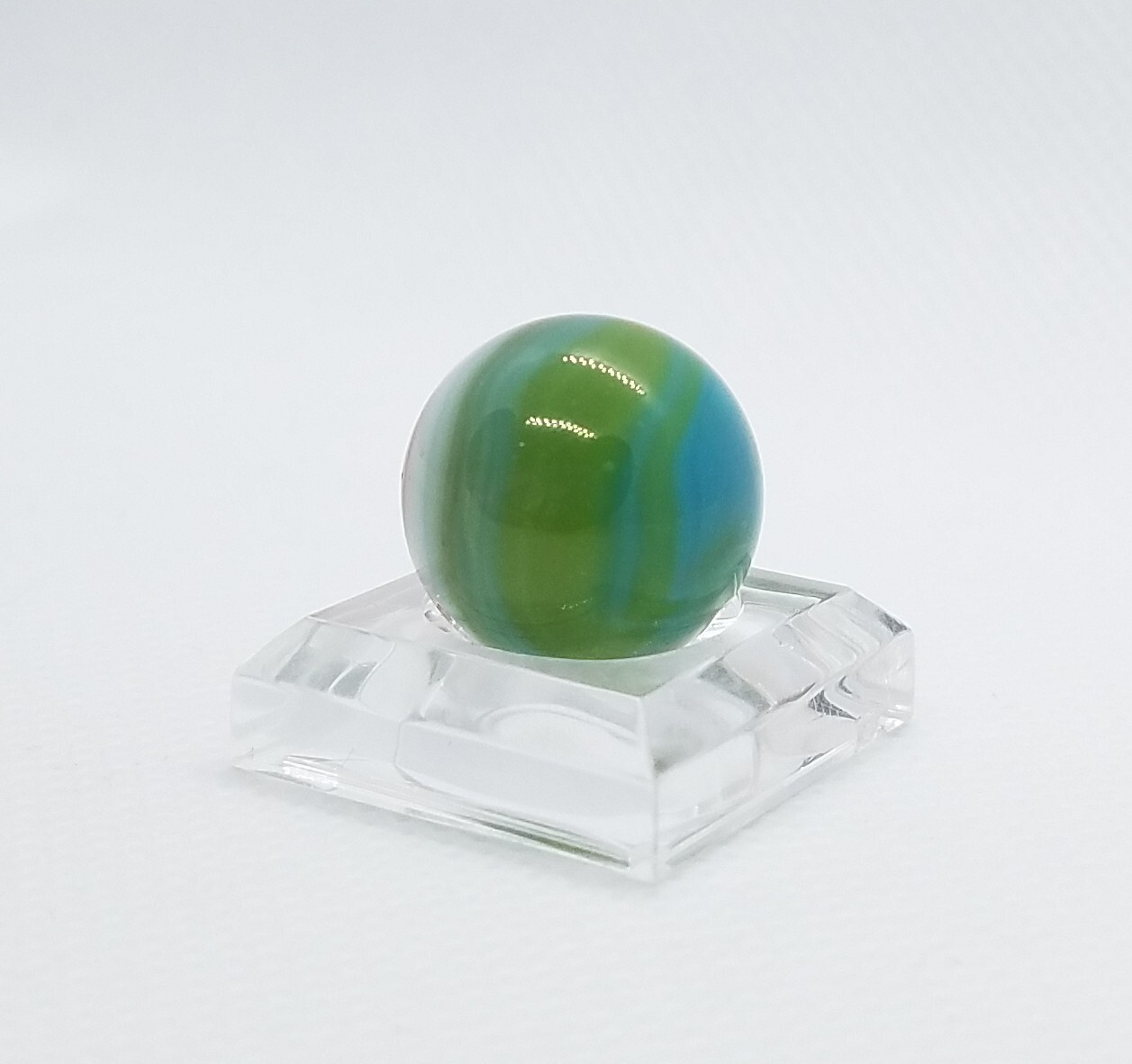 Vintage Marble Patch Orange White Transparent Green Blue Mint 15.2 mm (9/16″)#12