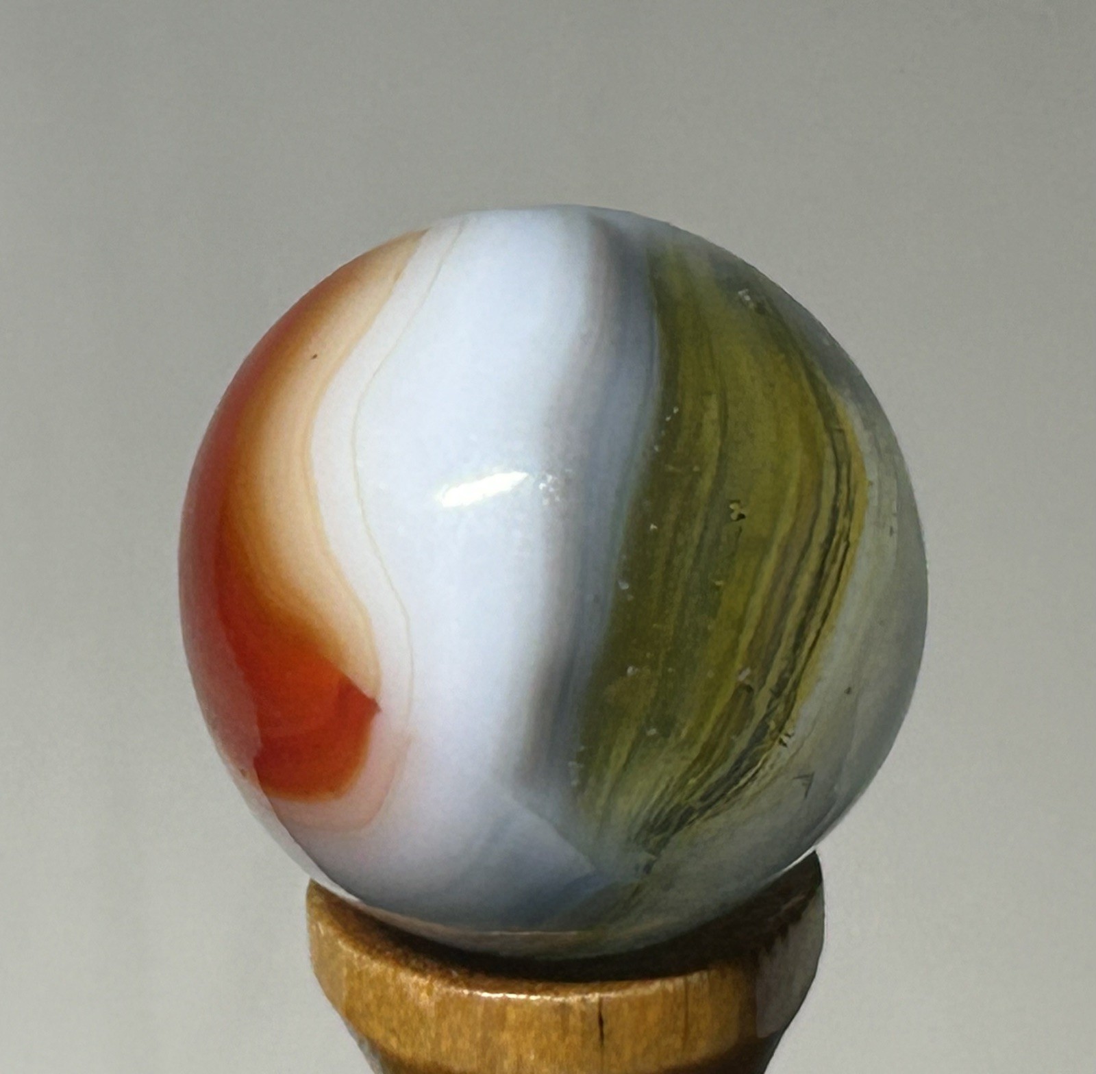 Vitro Agate Tri Lite Marble .66” Mint