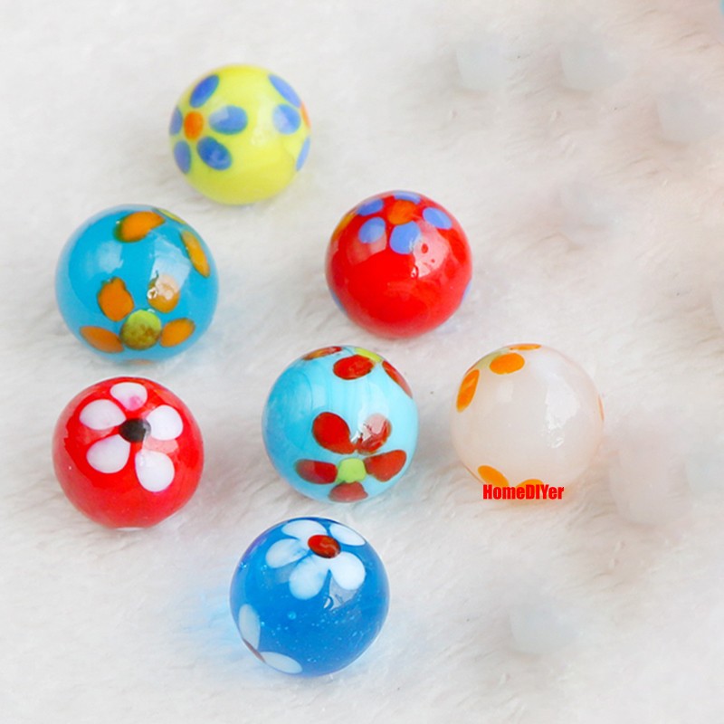 16-18mm Colorful Glass Marbles Kids’ Gifts Toys Games Craft DIY Decorative Balls
