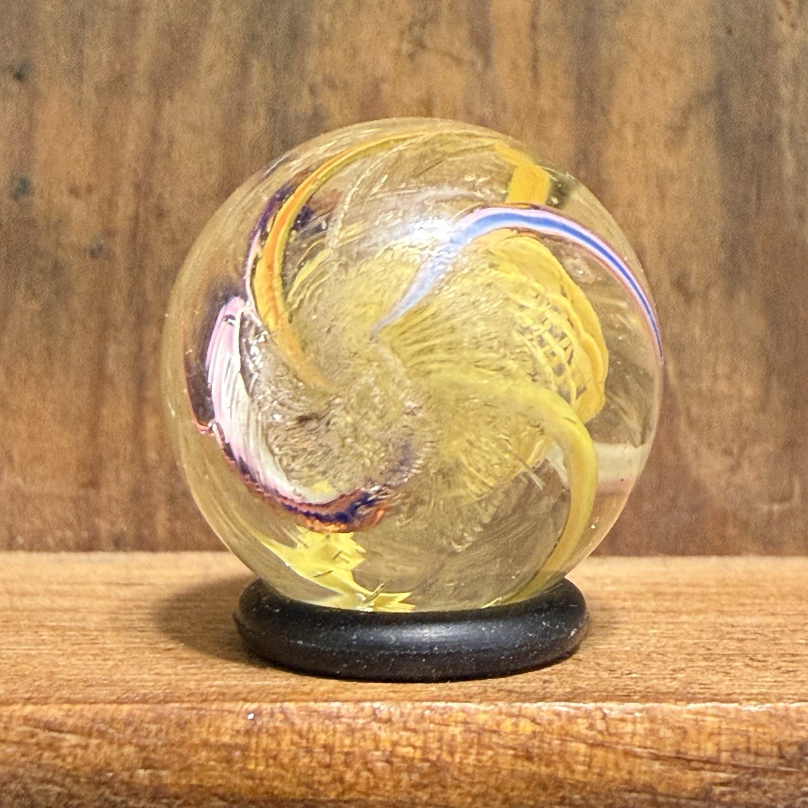 Antique German Handmade Latticinio Swirl Marble 11/16” Mint(-) | 329