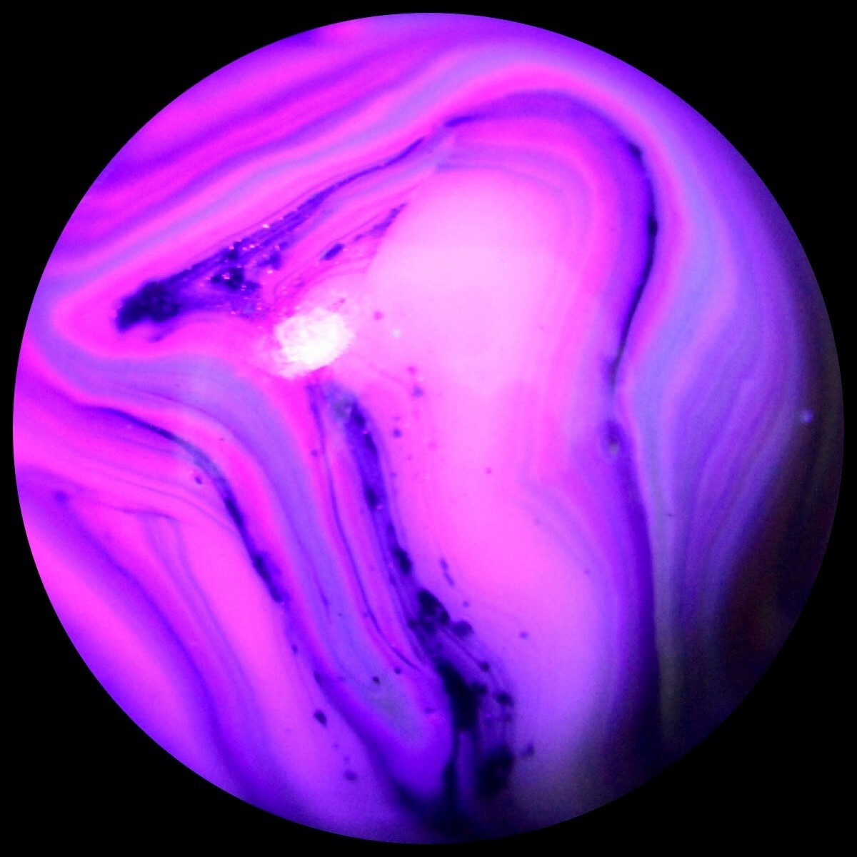 JABO Premium Opaque Marble Collector Series: Lavender Mica Watercolor