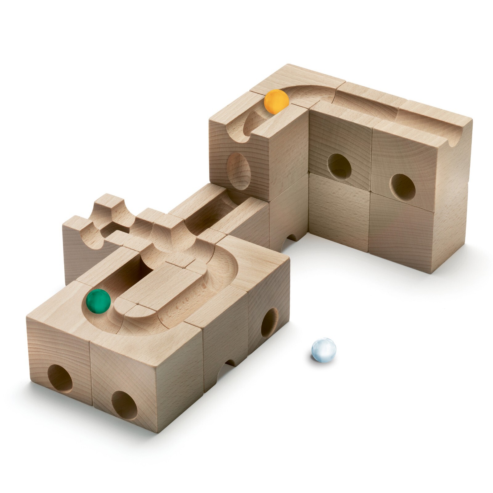 CUBORO SPEED Extra Set toy marbles run system building wood faster runs Swiss