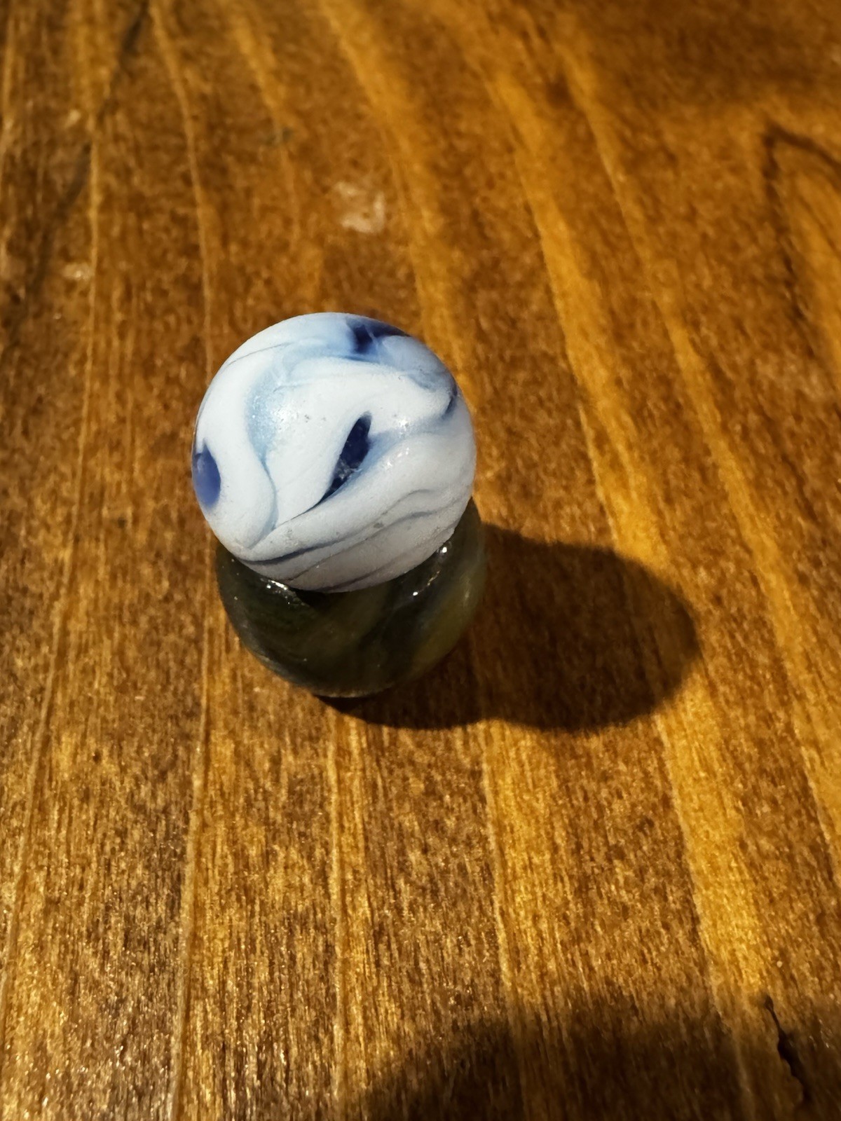 Alley Agate Blue Flame Swirl