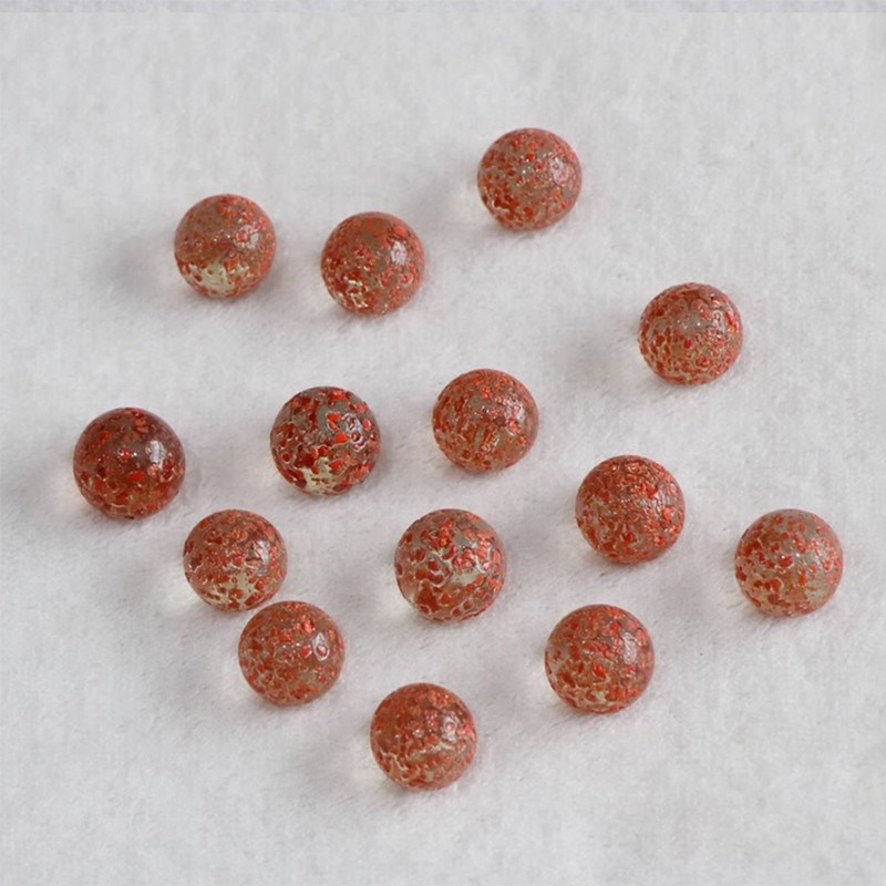 16/25mm Sesame Glass Marbles Beads Vase Filler Aquarium Gravel DIY Craft Decor