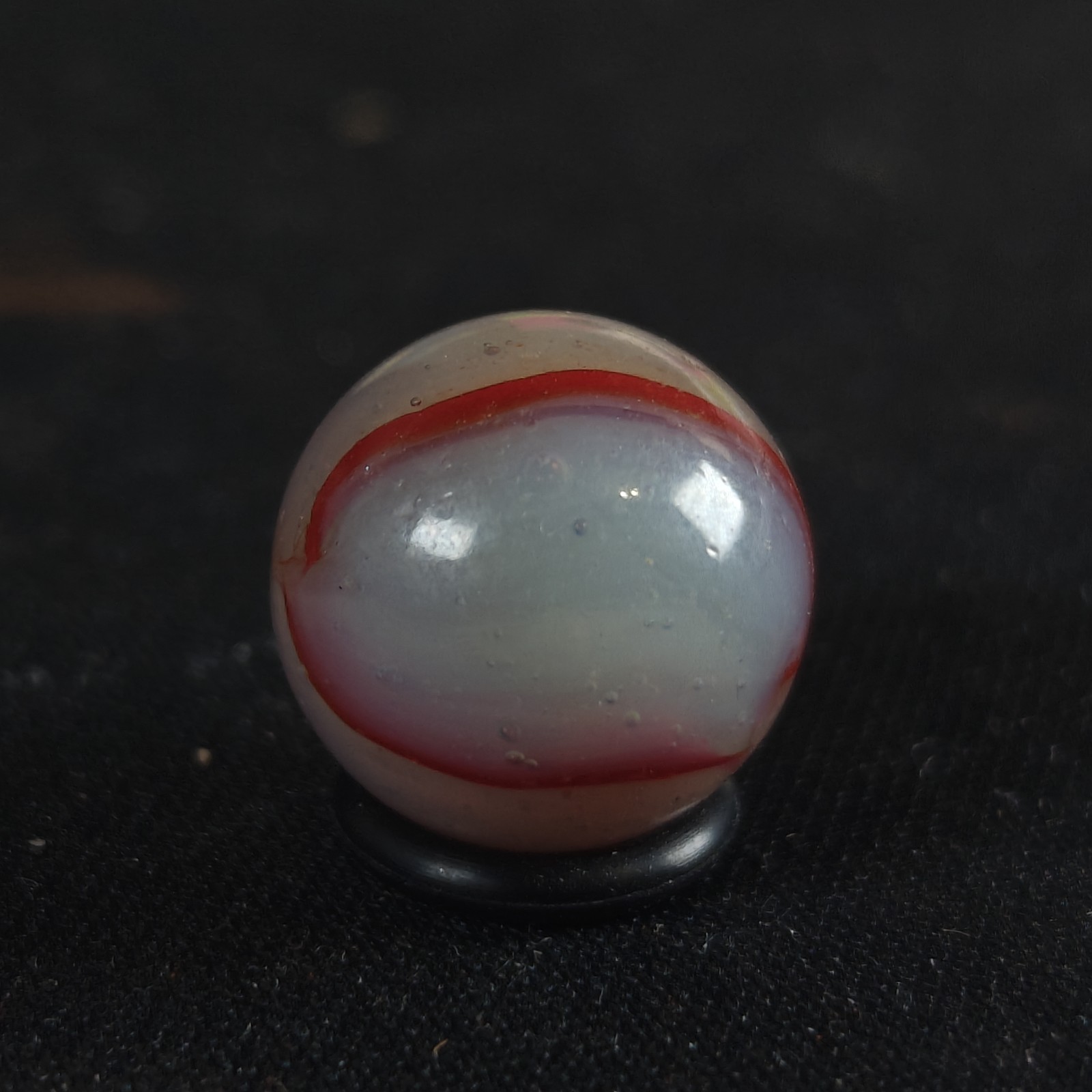 Vintage Marble – Kokomo Steel Grey & Red .60″