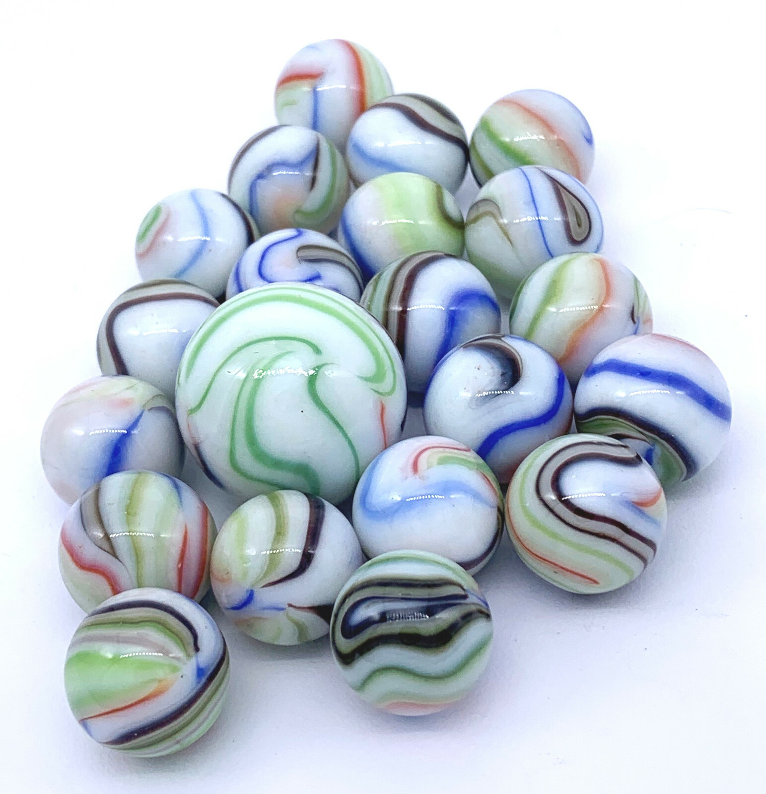 Net Bag 21 Nymph Glass Marbles from Netherlands Vacor Don Juan Hurricane in US