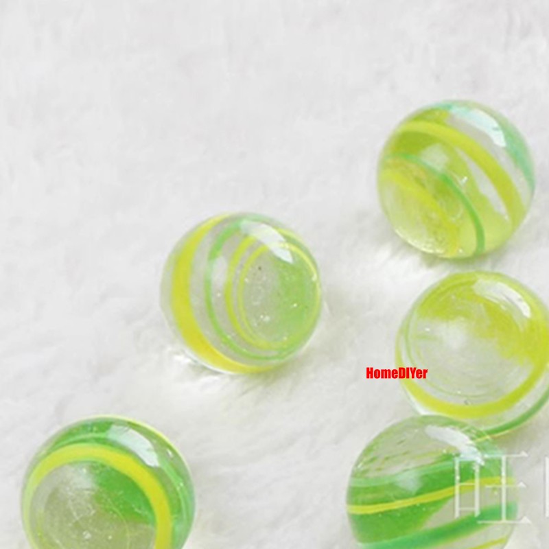 16mm Multicolour Glass Marbles Beads Round Solid Balls Fish Tank Vase Decorative