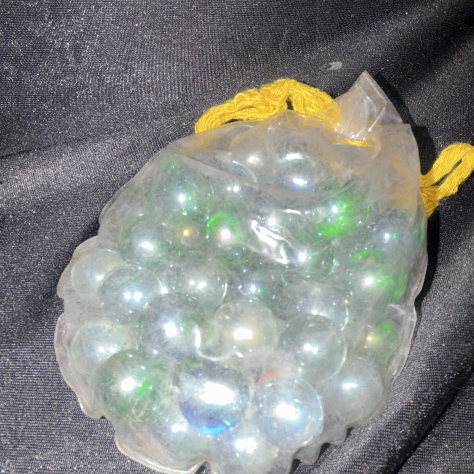 Vintage 90s Imperial Toy Corp Crown Jewel Collector Marbles Lot (3 Mesh Bags)