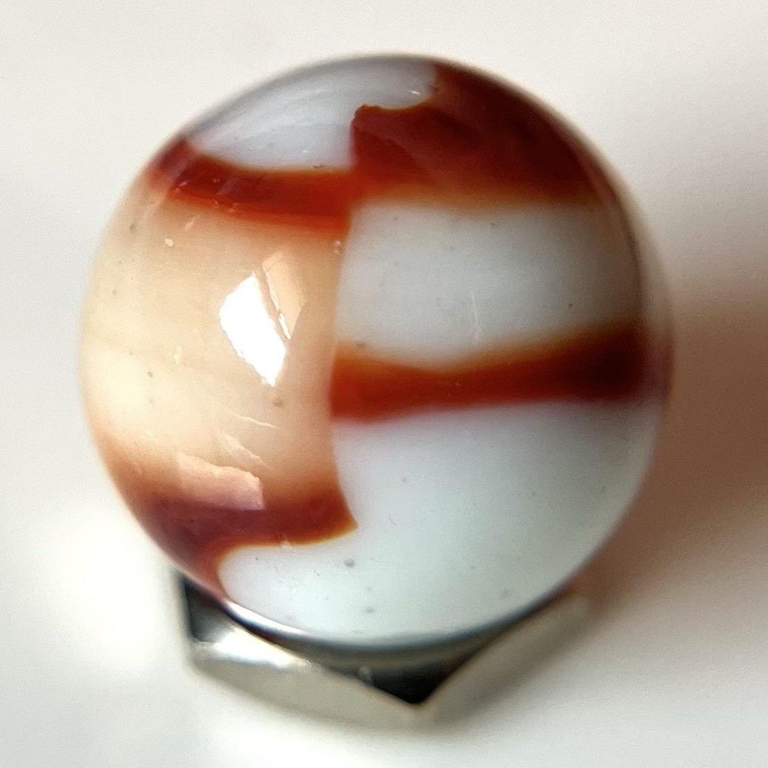 💥 Peltier Rainbo Baseball Bloody Red Ribbon and Patch Marble Mint-