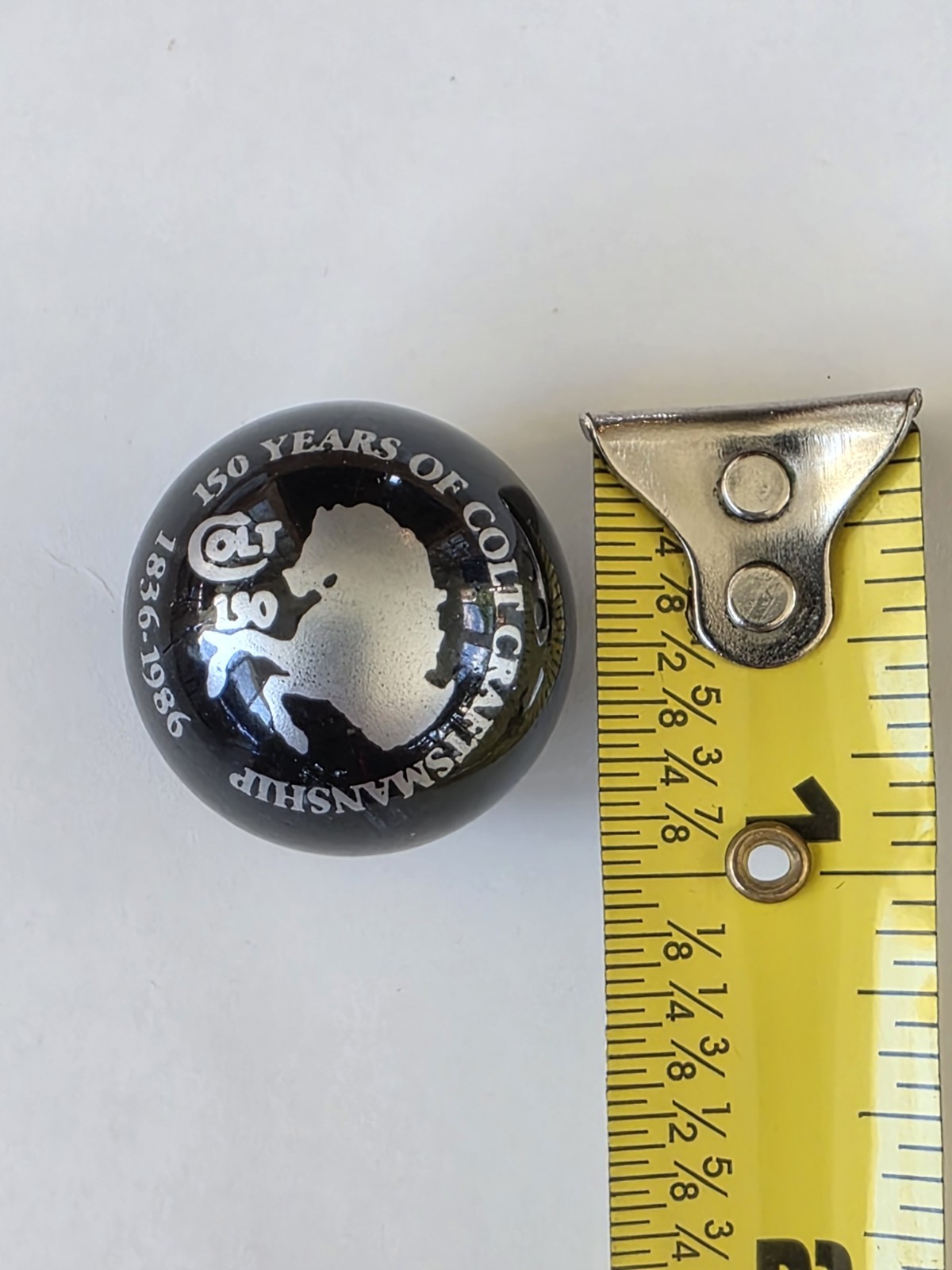 2 Vintage Colt 150 Yr Anniversary Shooter Marbles