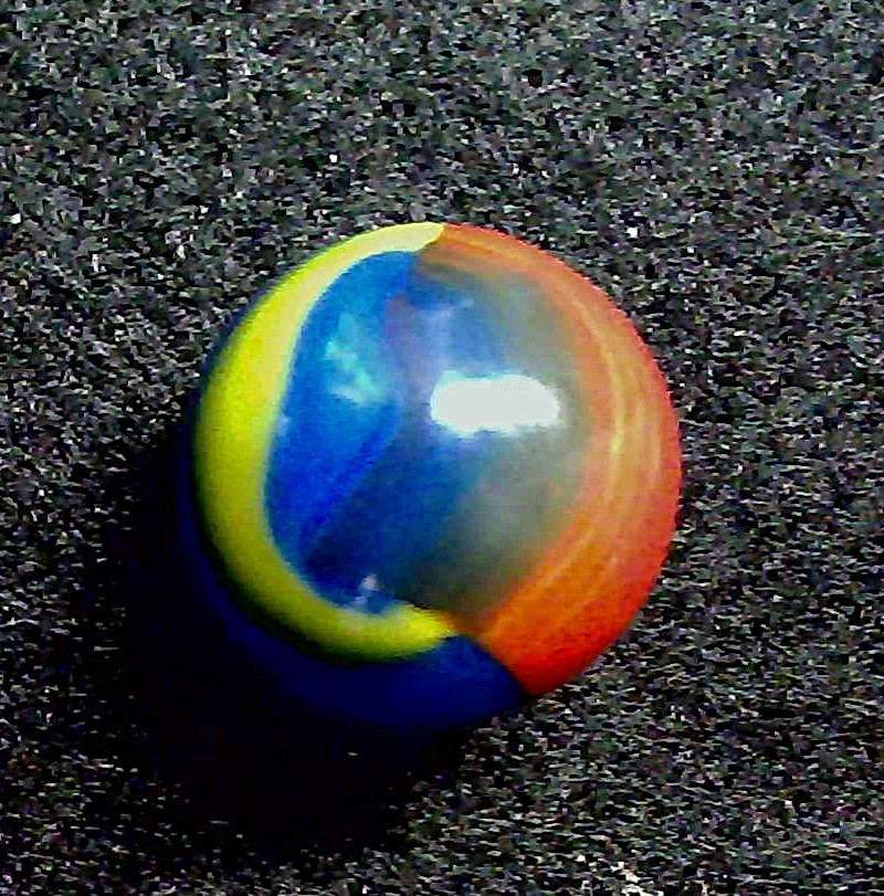 Marble King Red White & Blue Superman 5/8″ Patch Marble (5)