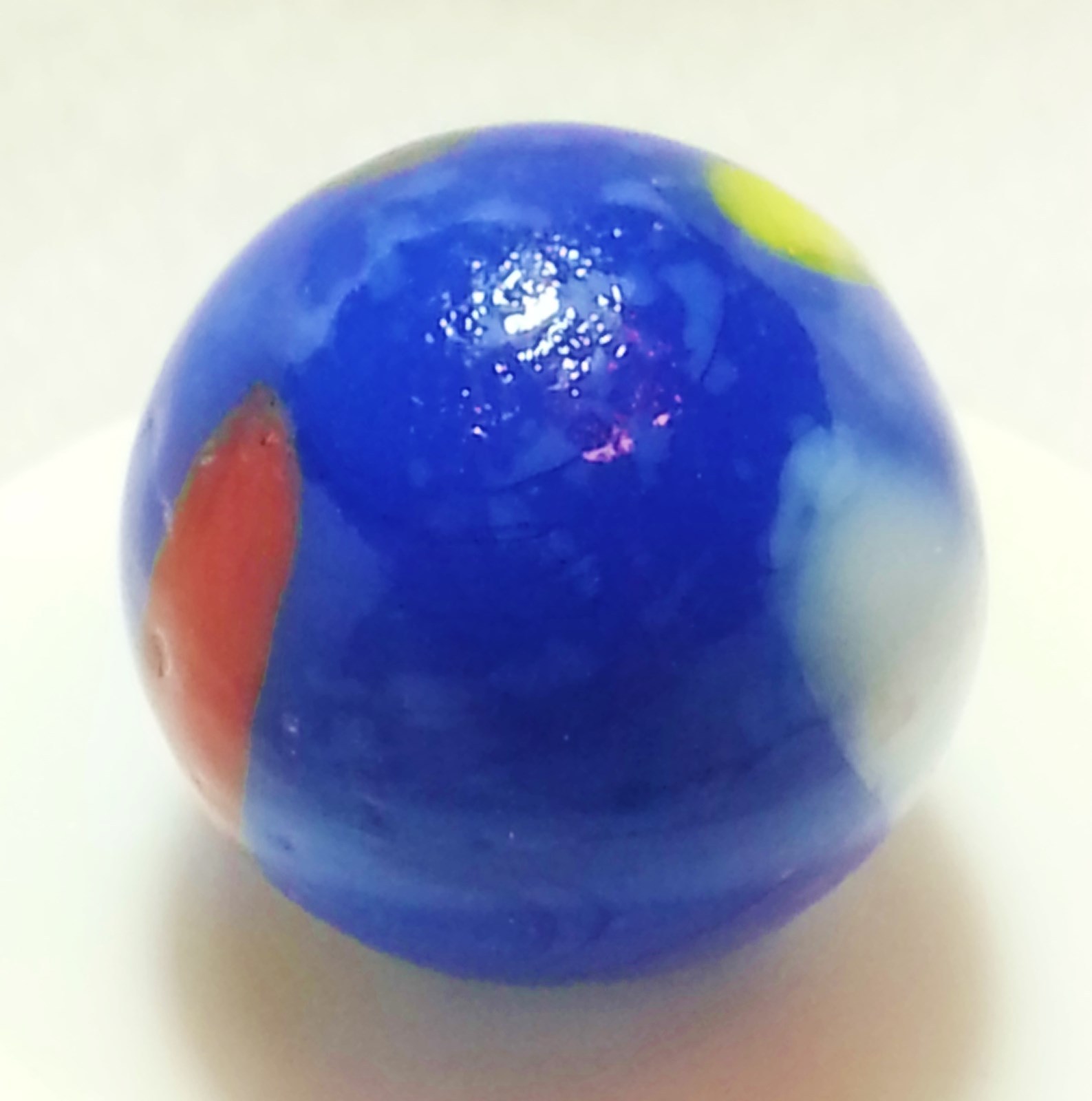 HANDMADE GLASS MARBLE “JEWEL BEATLE” 18mm SHOOTER