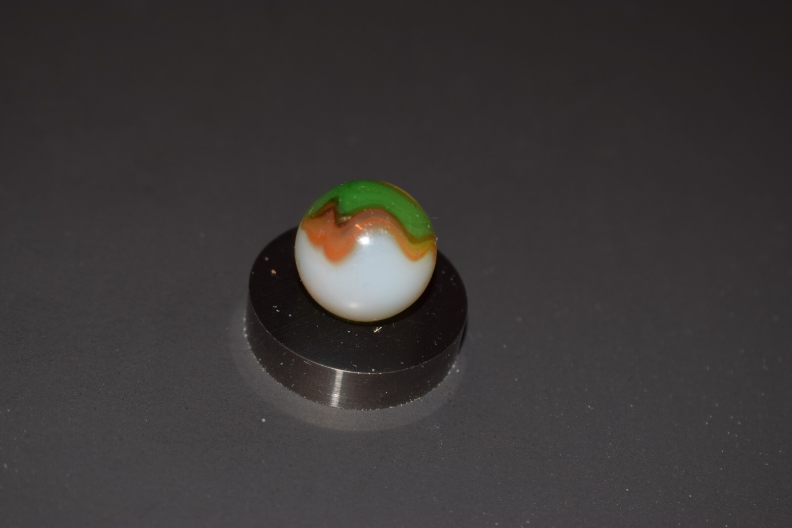 ⭐Akro 🟡🟢🔴 Girl Scout Hybrid Toy Marble Size .625″=5/8″=16mm NM⭐