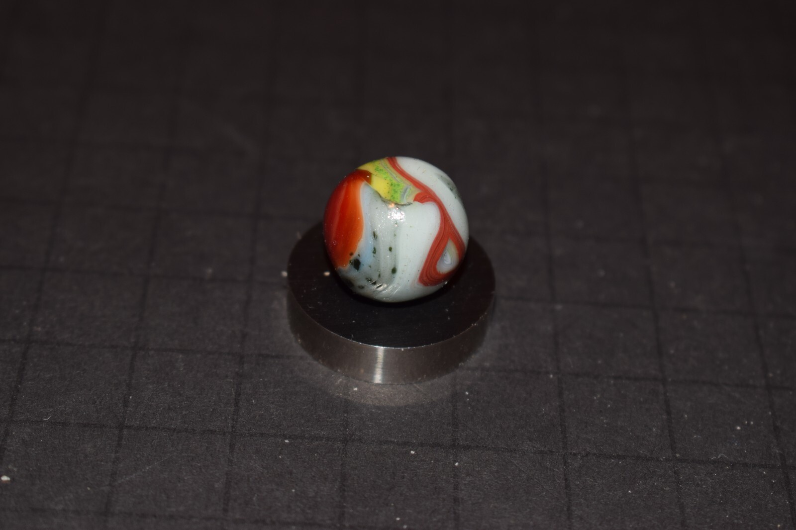 JABO/DAS 🌺Wildflowers 🐂OXBLOOD Adventure Toy Marble Size .687″=11/16=17mm Mint