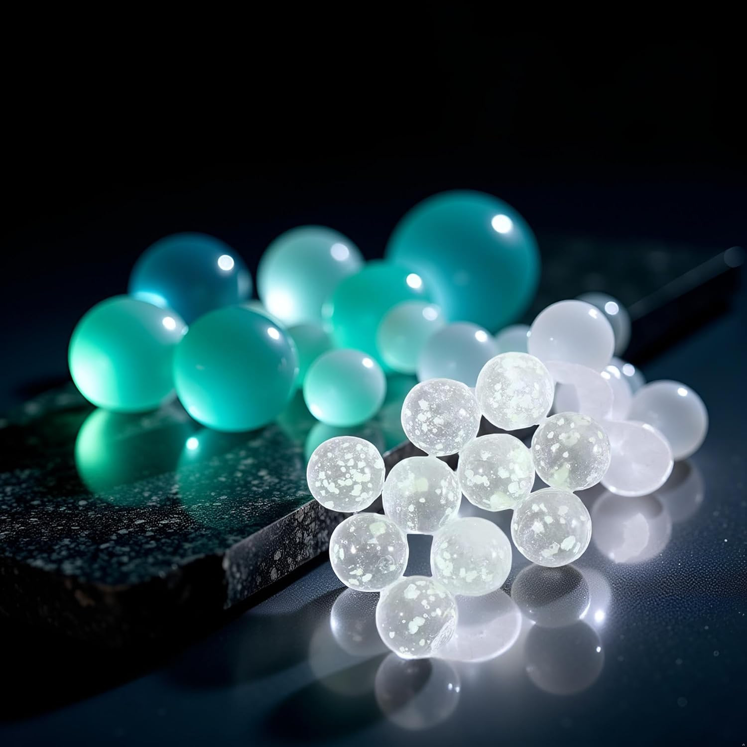 10Pcs Glass Marbles Glow in the Dark Multi-Color Luminous Marbles Marble Games a