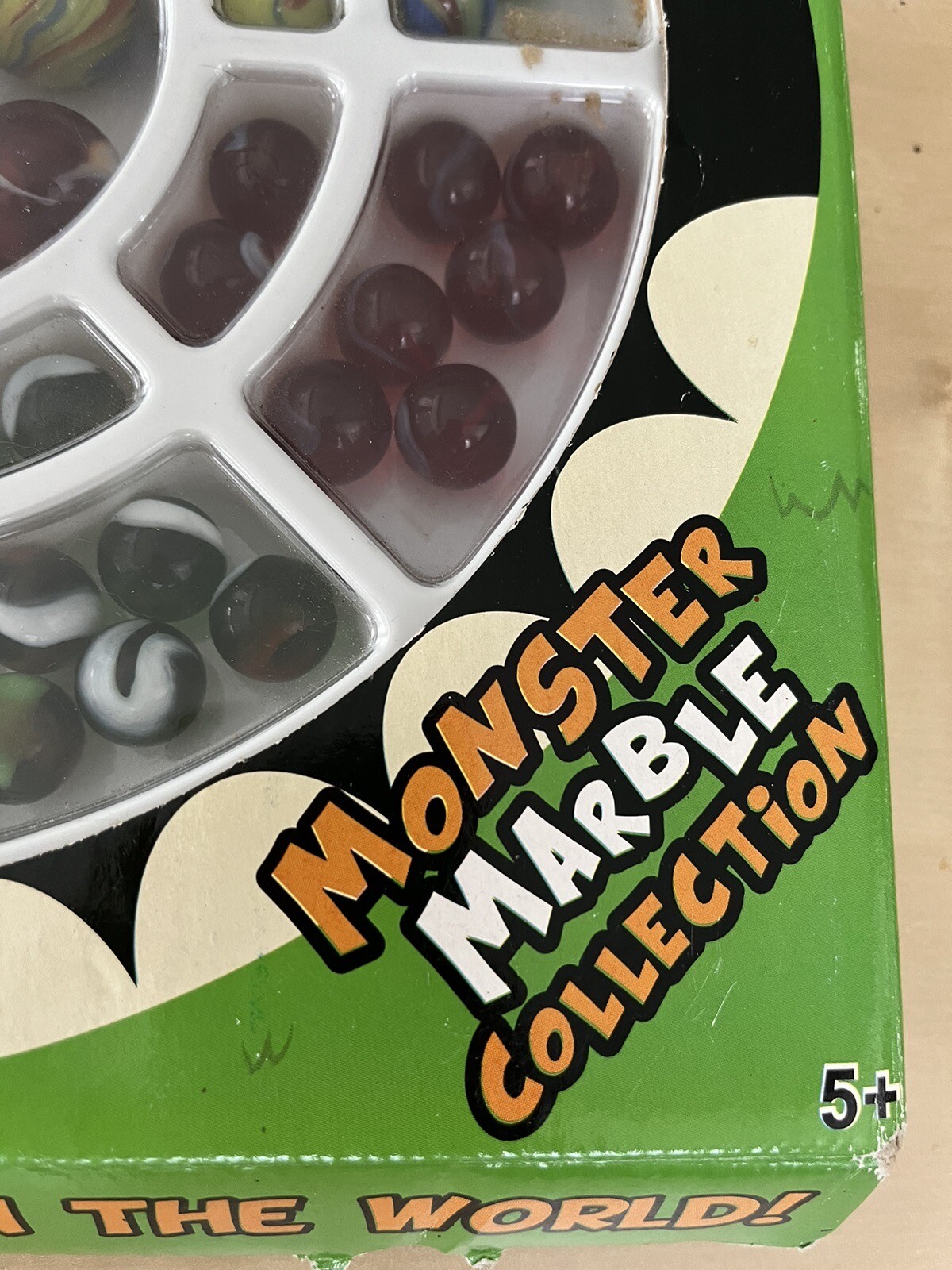 Vintage Marbles Mega fun USA Monster Collection 80 Pc Box Preowned No Pouch DL7