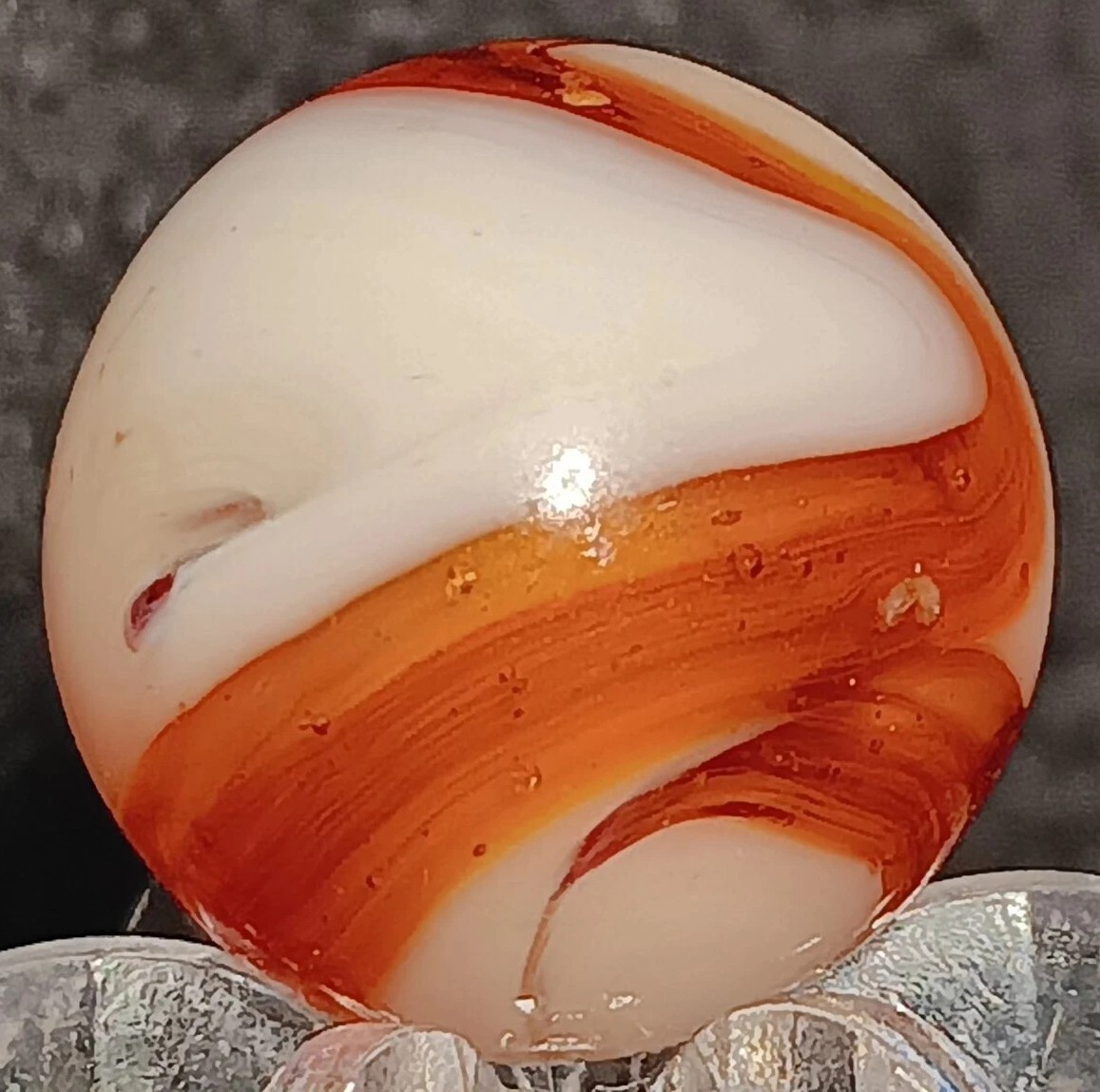 Vintage Ravenswood Swirl Marble. .61″ Mint. Uv Active. (HTF) EXAMPLE