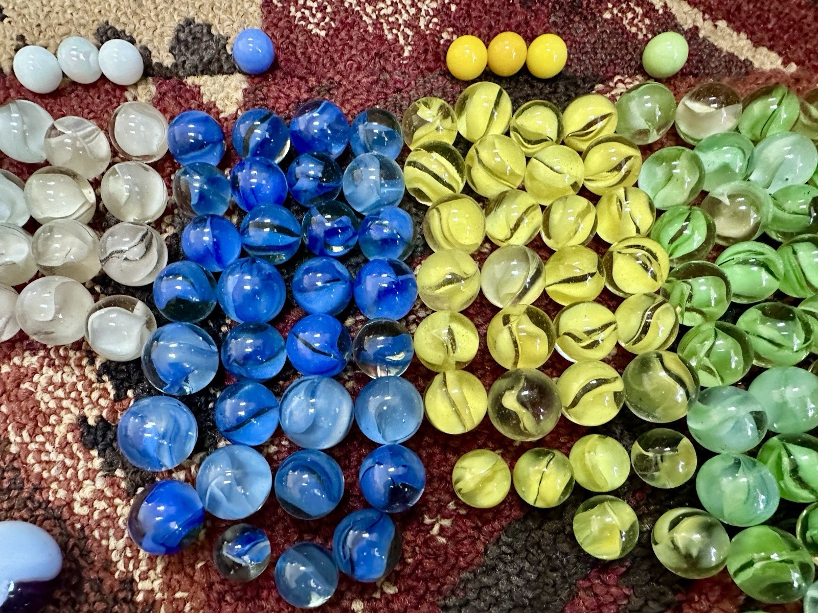 Antique & Vintage Mixed Marble Lot 150+ Marbles Great Old Collection