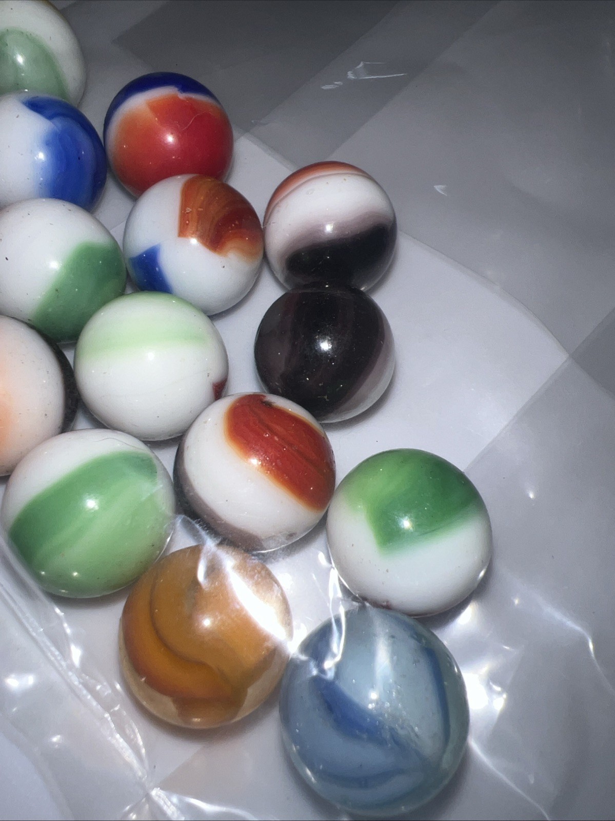 15 Super Nice Old Vintage Marbles, 13.5mm (+r-) Collectible ￼