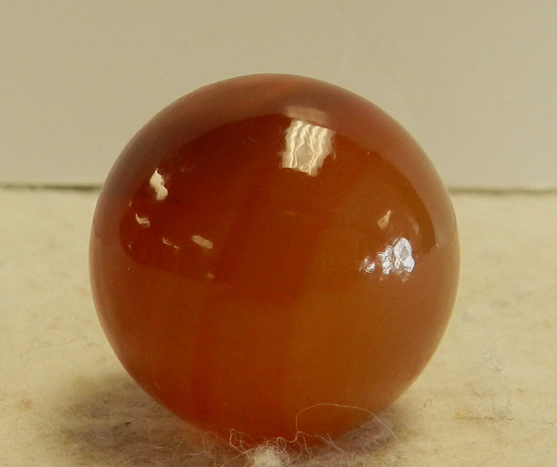 #16037m Large .83 Inches Vintage Faceted Handmade Agate Shooter Marble