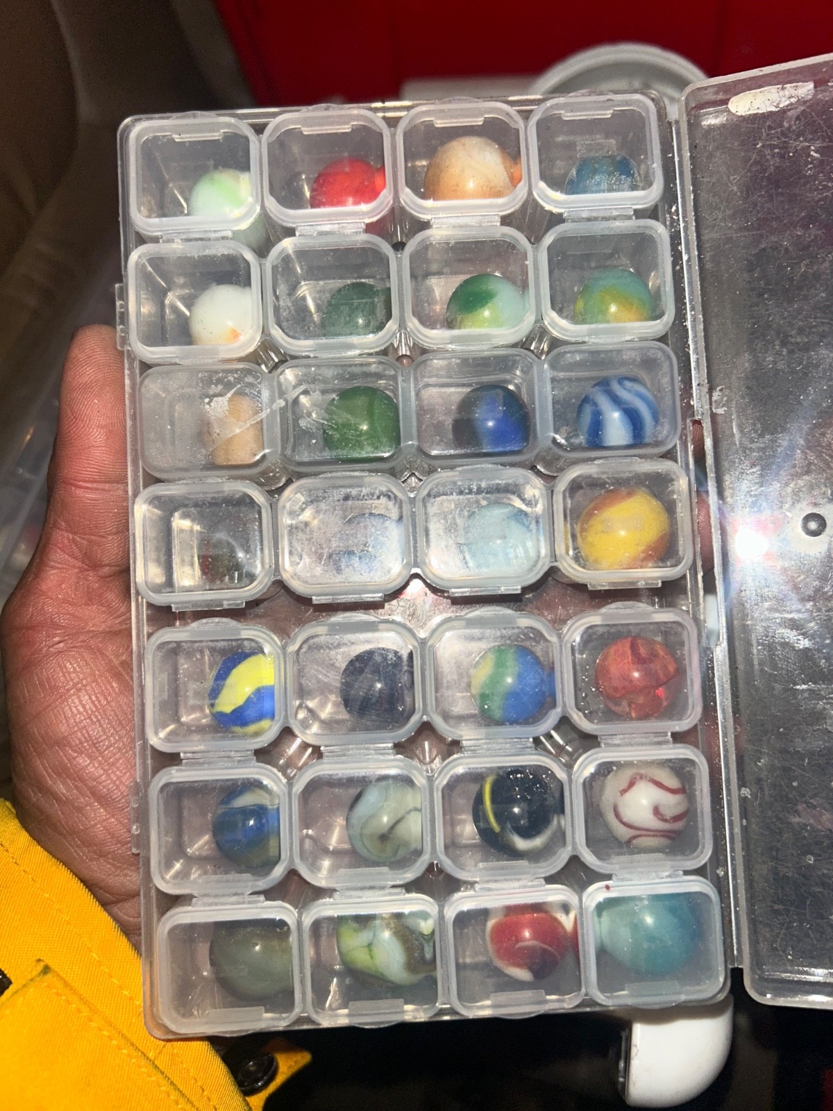 1lb of 9.3-wet mint akro agate, peltier, Christensen & son, Alley Agate & more