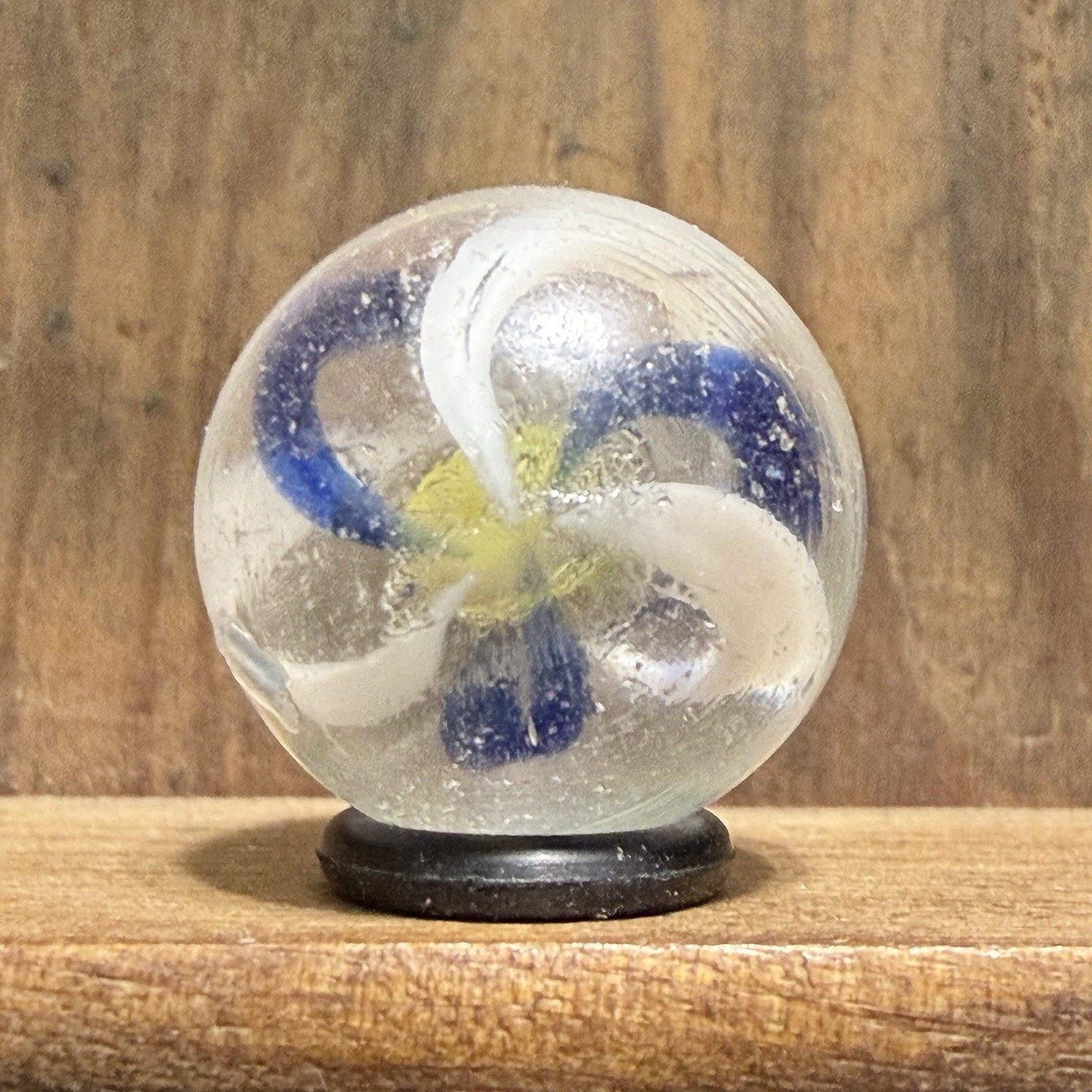 Antique German Handmade Solid Core Swirl Marble 11/16” Near Mint(-) | 214