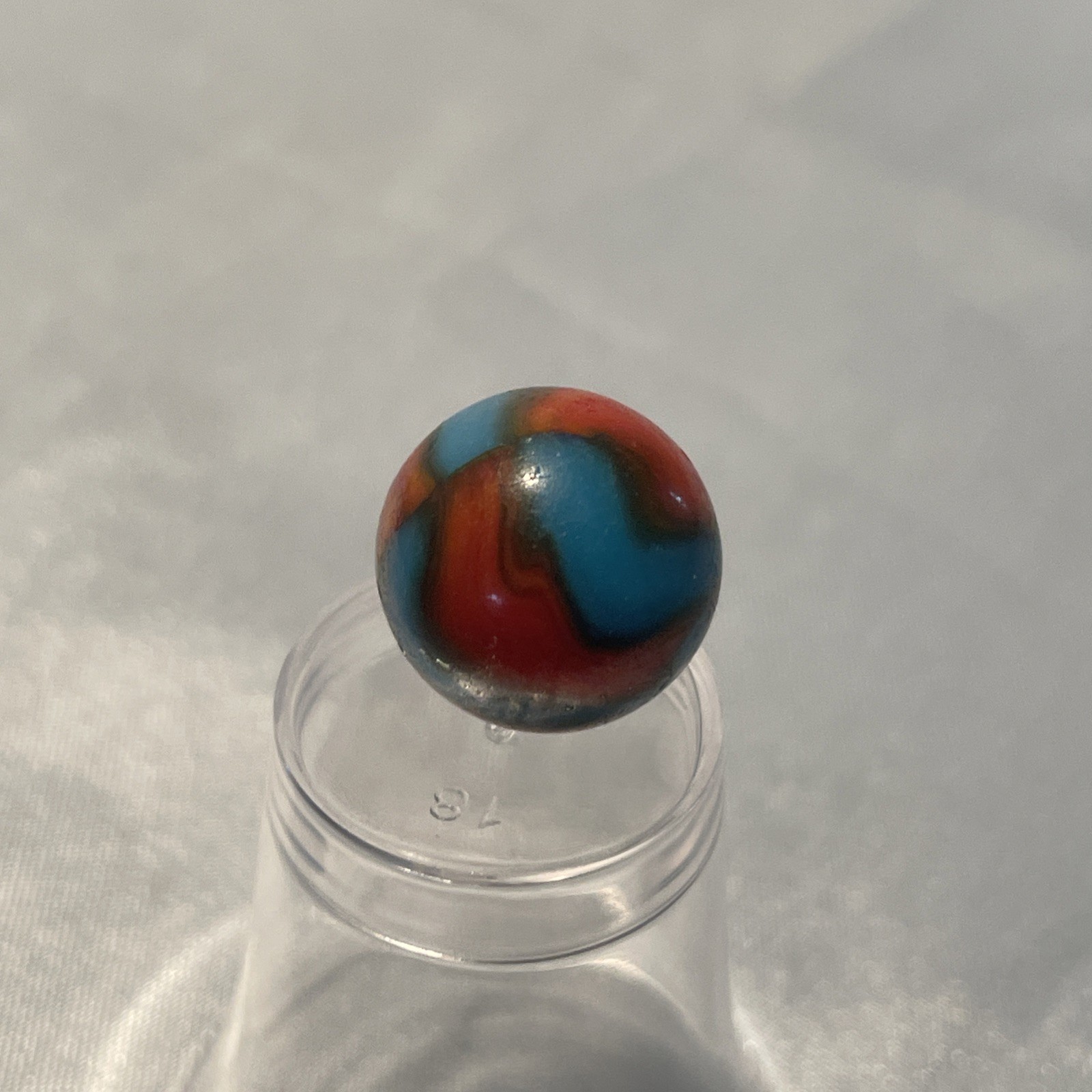 Vintage Peltier Spiderman Marble Blue and Red small