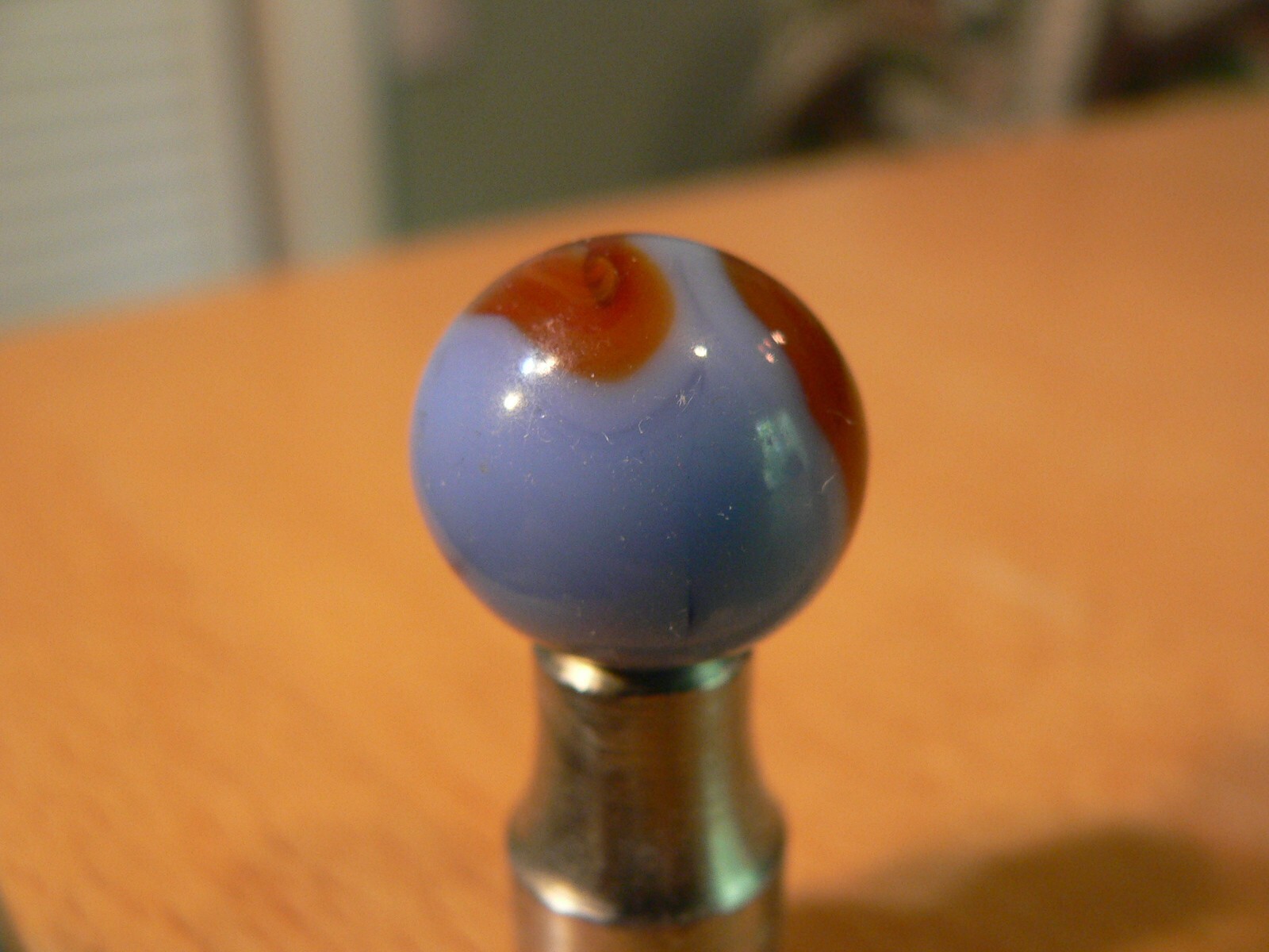Vintage Pre 1960’s Marble 5/8″ Ravenswood/Alley Oxblood Superman Swirl