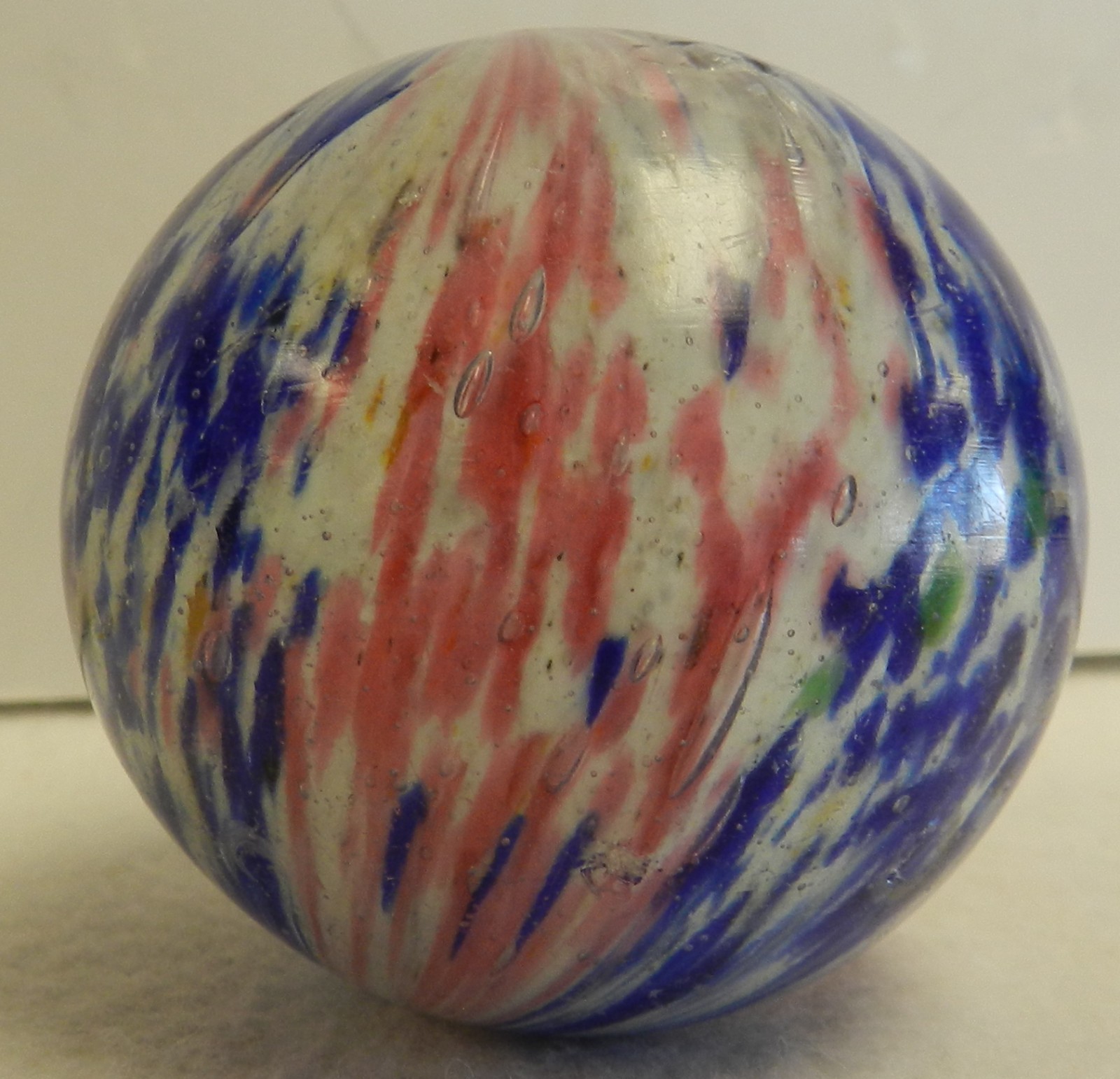 #19964m Huge 2.07 Inches Vintage German Handmade Onionskin Marble