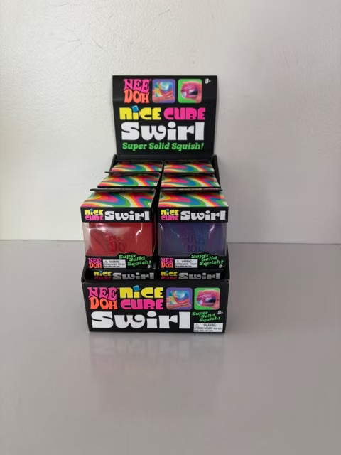 NeeDoh Nice Cube Swirl Pink/Purple AUTHENTIC NEW SEALED SAME DAY SHIP