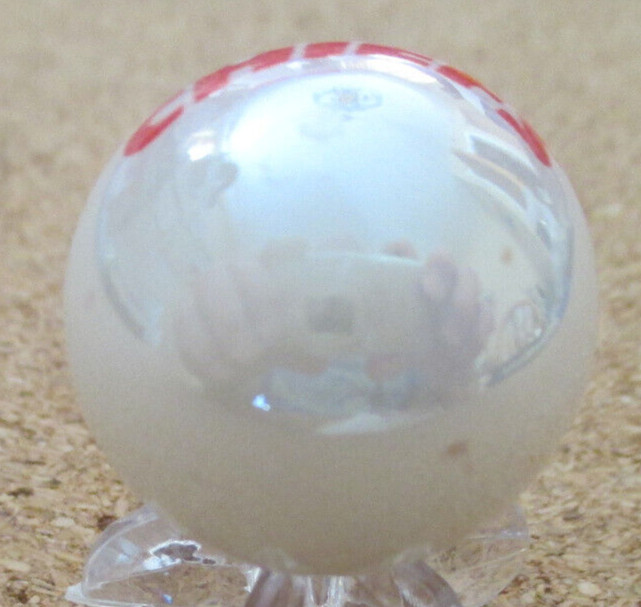 NFL: Kansas City [KC] Chiefs Logo on a Pearl Jabo Marble #118 1.004″ = 25.50mm
