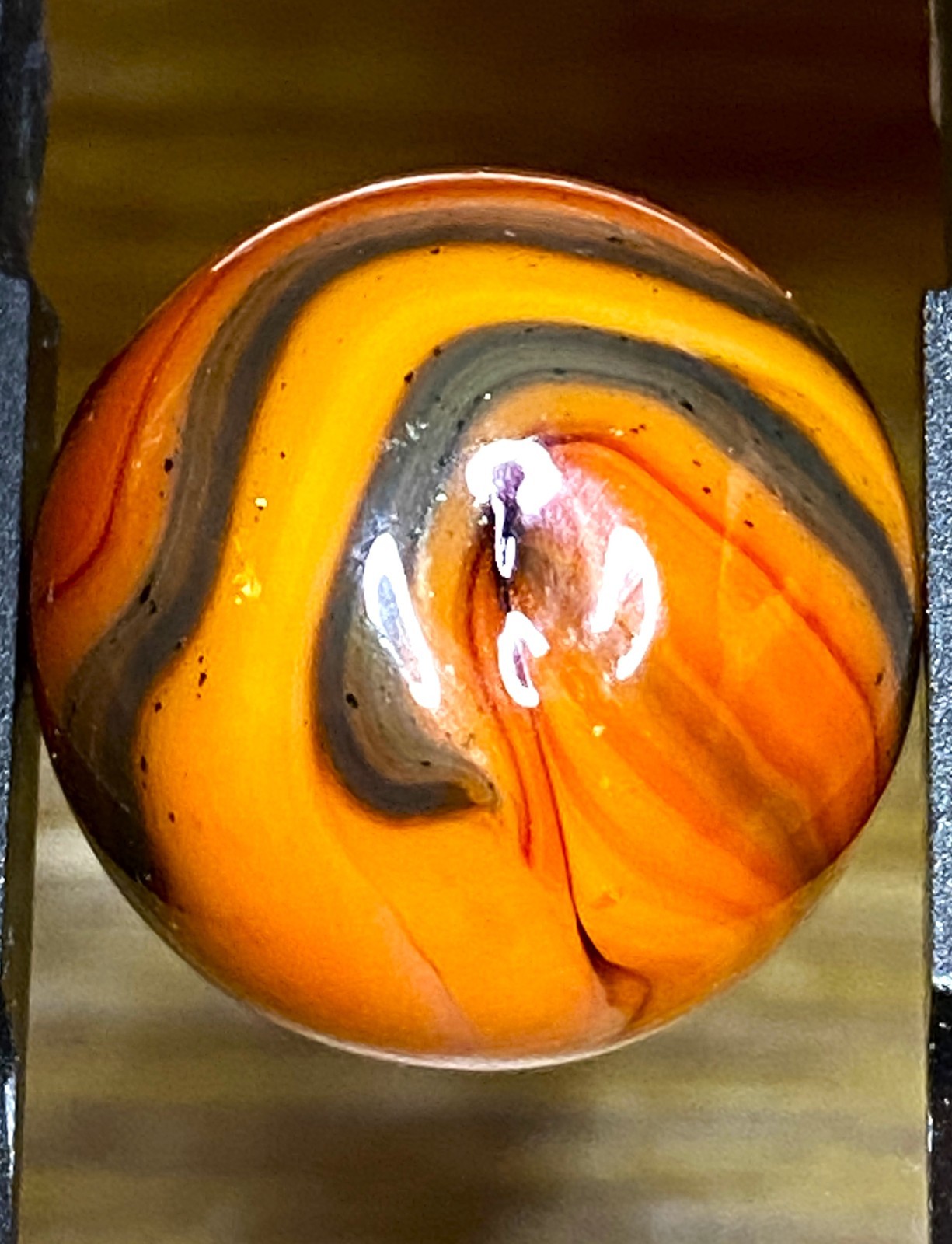 MARS ? OR IS IT JUPITER … ? OTHER-WORDLY SWIRLED SHOOTER .71″ BOX03/115