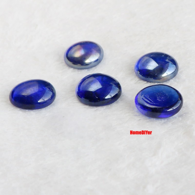Colourful Flat Glass Marbles Beads Balls Vase Fillers Fish Tanks DIY Decoration
