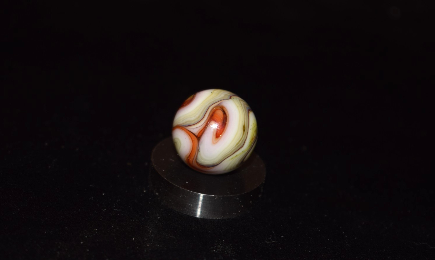 🐦➖⏩JABO 🤠Hillbilly Magic👽Aventurine Busy Swirl Marble Size .734=47/64″ Mint