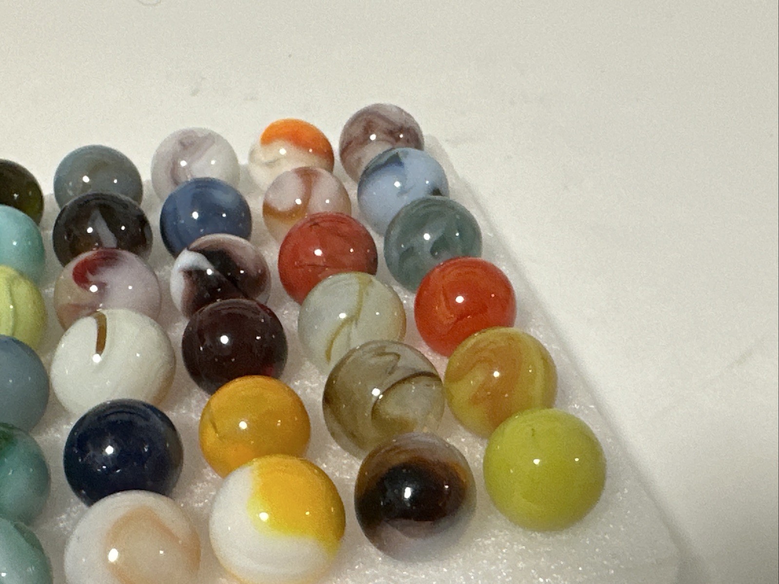 415 Lot Of 60 Jabo Swirl Marbles!