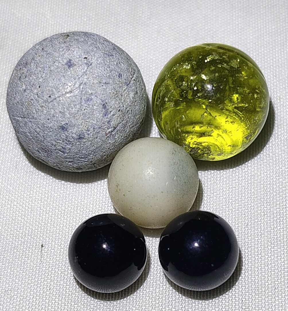 Antique Lot of Clay Marbles and Others