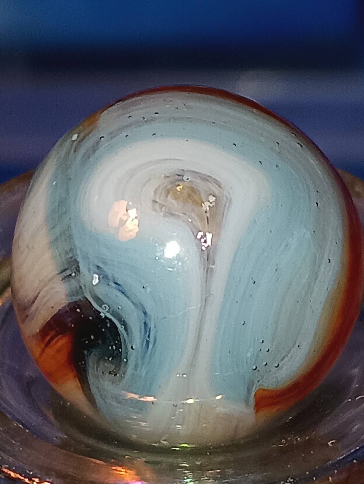 RARE VINTAGE MINT CHRISTENSEN AGATE/CAIRO MARBLE COLORFUL SWIRLS!!