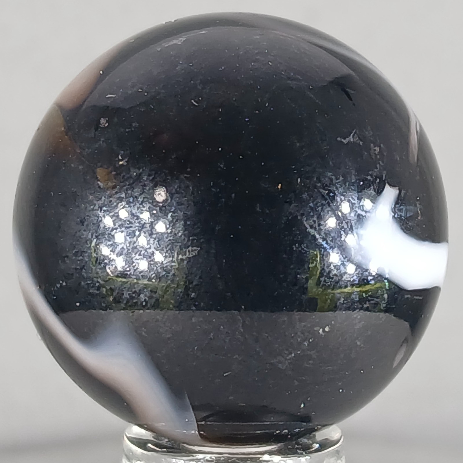 Large Vacor Zebra Marble .97 Inches Near-Mint Condition Condition
