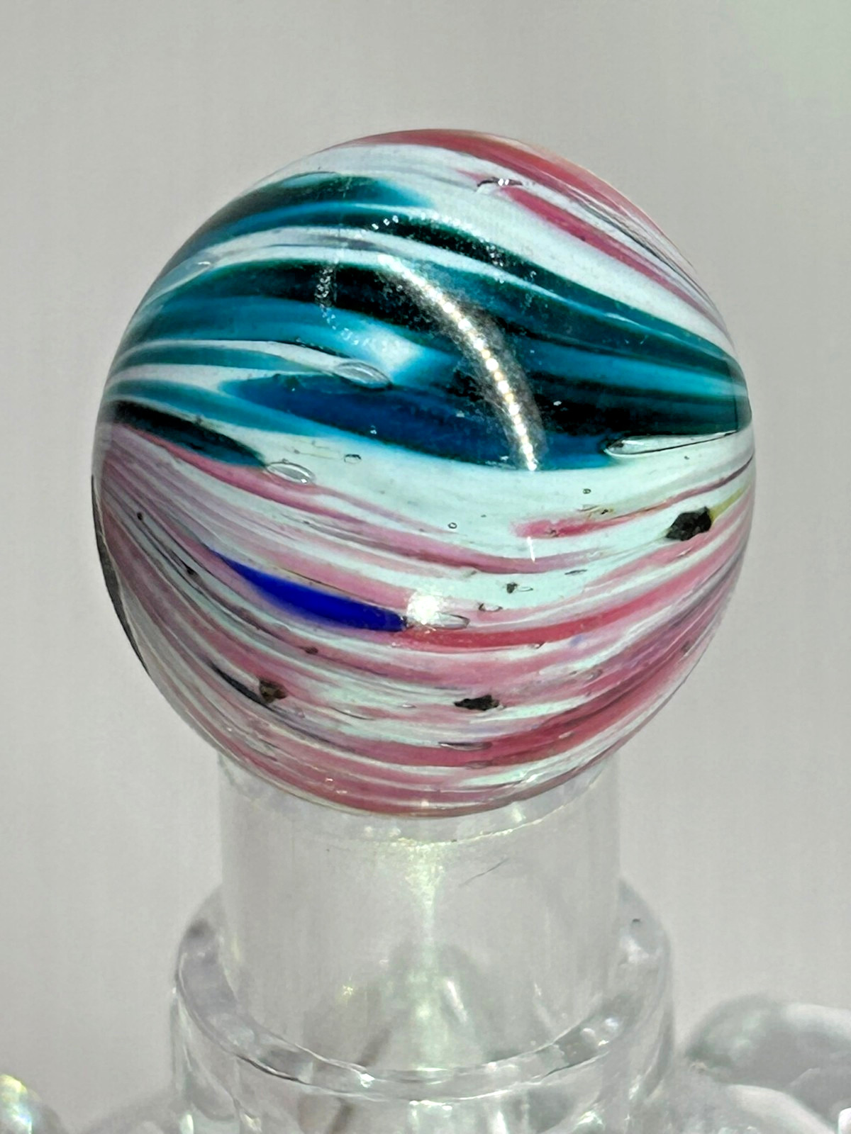 Antique German Handmade Onionskin Marble 123/128″ Polished O25