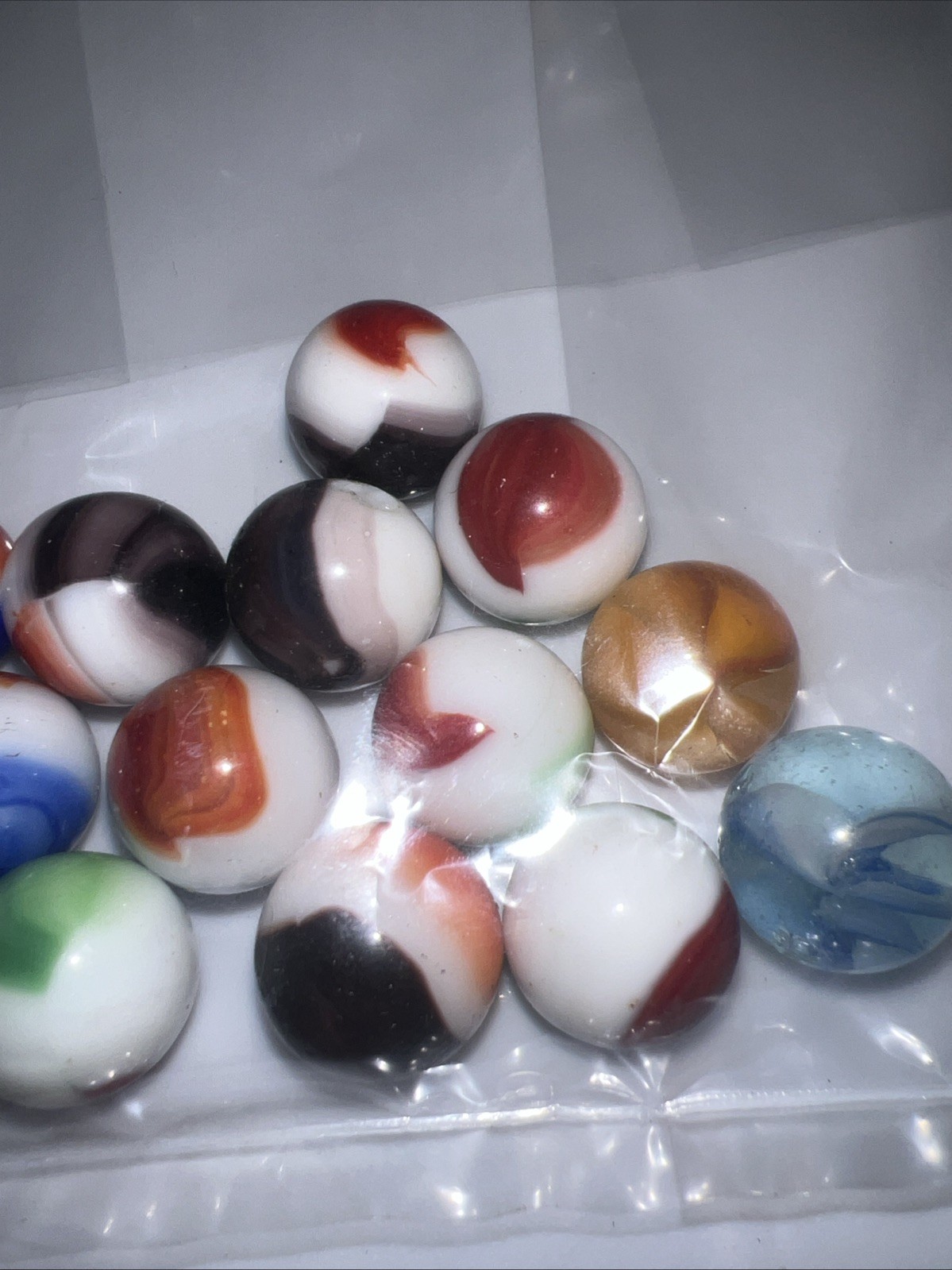15 Super Nice Old Vintage Marbles, 13.5mm (+r-) Collectible ￼