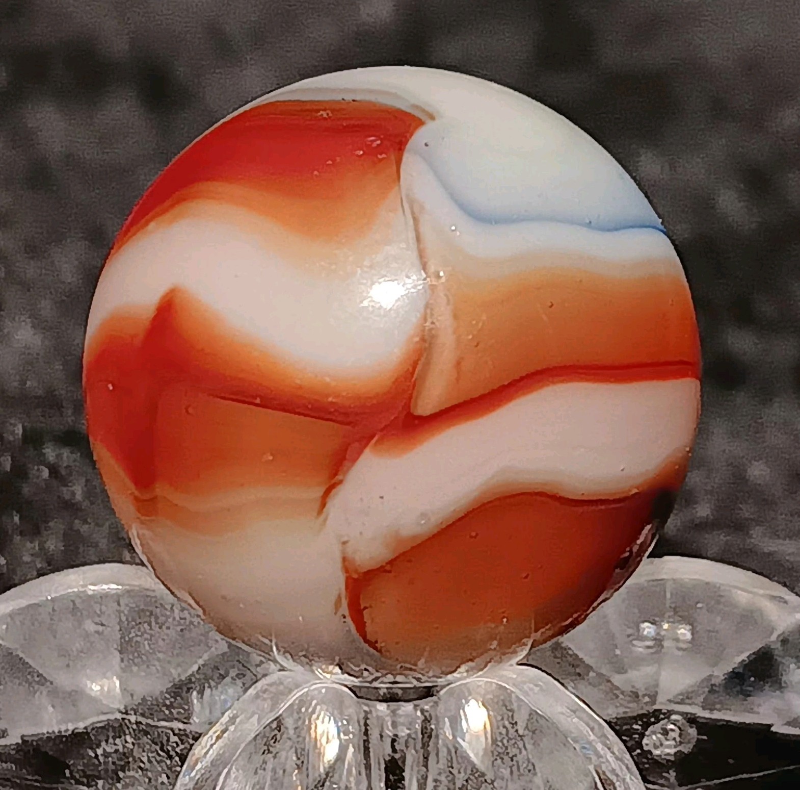 Vintage Peltier Glass NLR Liberty Marble. 5/8″ Mint. Unique Example