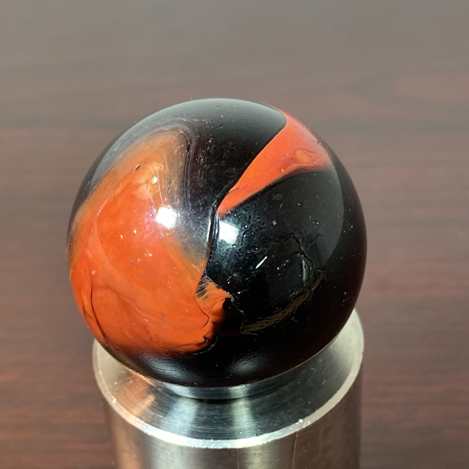 VACOR TWISTER 1.6” Electric Orange Black Boulder MEGA Mammoth Toe Breaker Marble