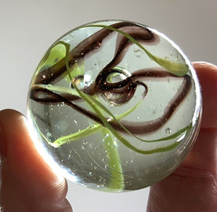 Toe Breaker 50mm (2″)COMMANDO Green/Brown Wire Pull Marbles glass