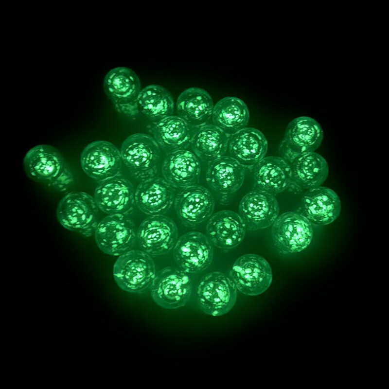 16mm Luminous Coloured Glass Marbles Crystal Sphere Solid Balls Kids Toys Games