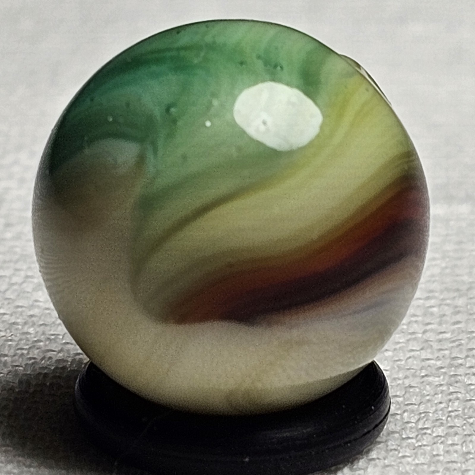 Near MINT Aquamarine Tri-Lite .62 Inches Spectacular Vitro Agate Co Marble