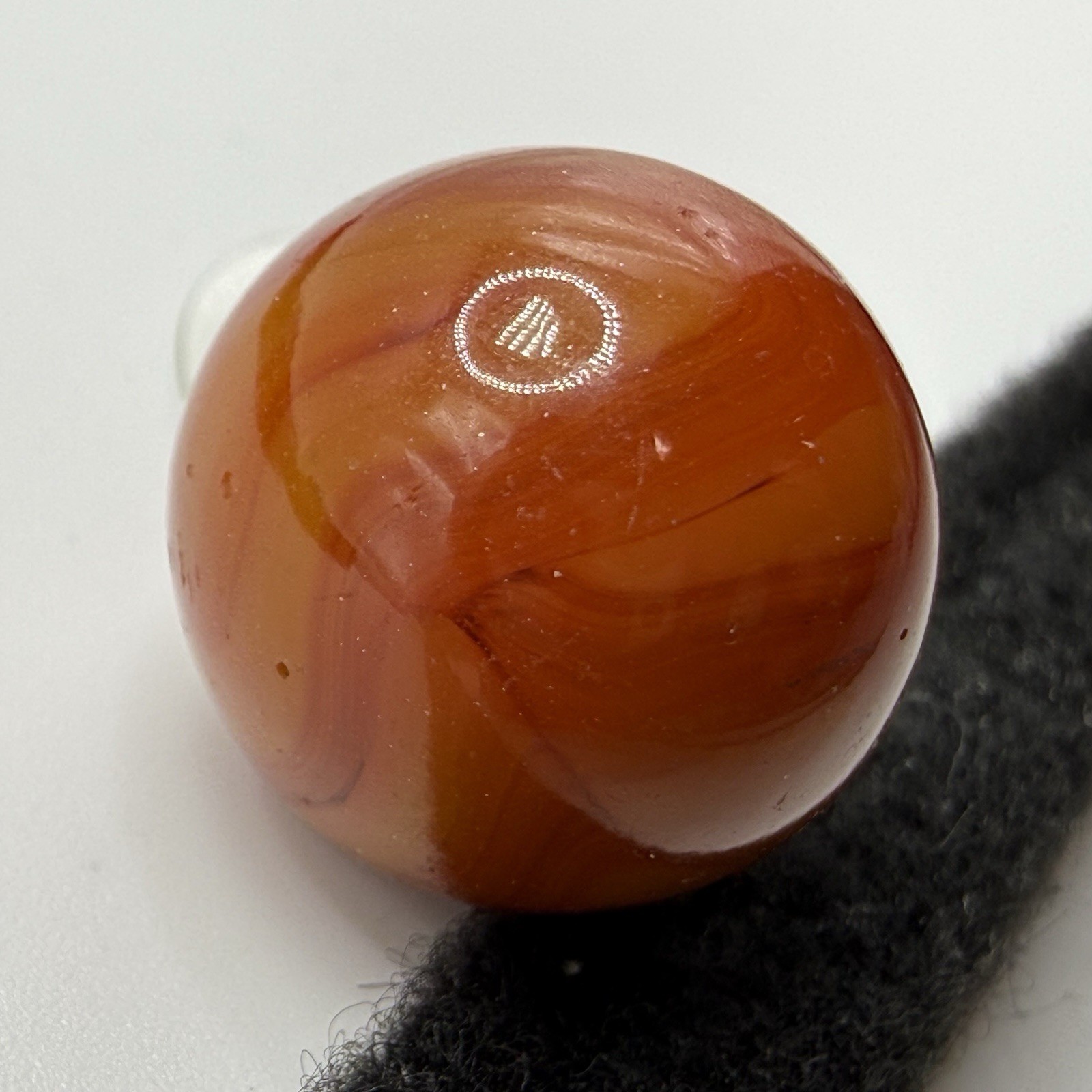 CARAMEL Color WV Swirl Marble .61” NM Cairo Alley Akro Opaque Swirl