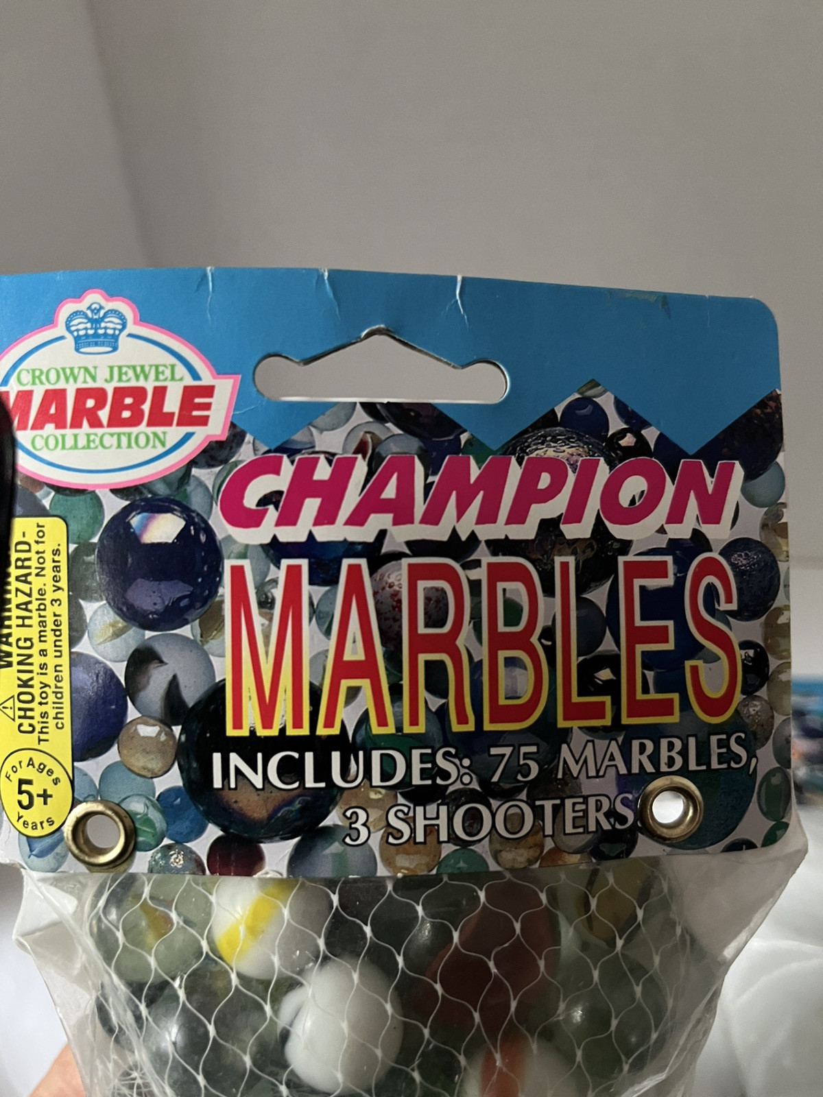 (2) X Vintage 1996 Bag Of Champion Marbles Imperial Toy Co 75 Marbles 3 Shooters