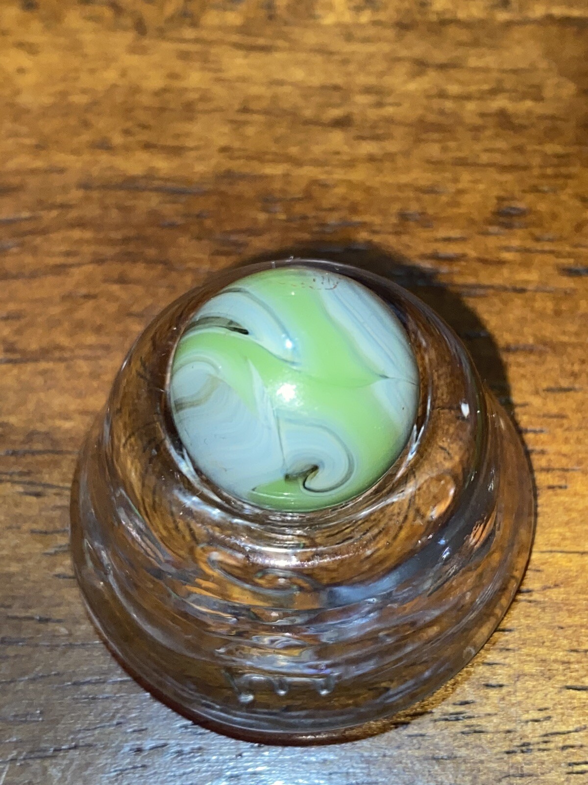 Vintage Cairo or Alley Agate Swirl Marble, 0.63”